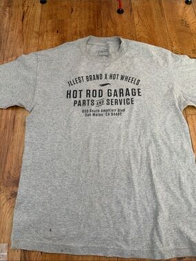 Brand x Hot Wheels Gray Hot Rod Garage Short Sleeve Tee